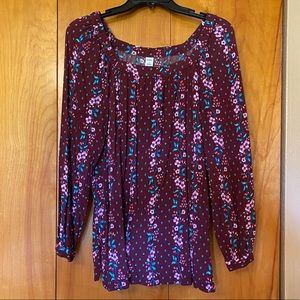 Floral Pattern Blouse (Old Navy)